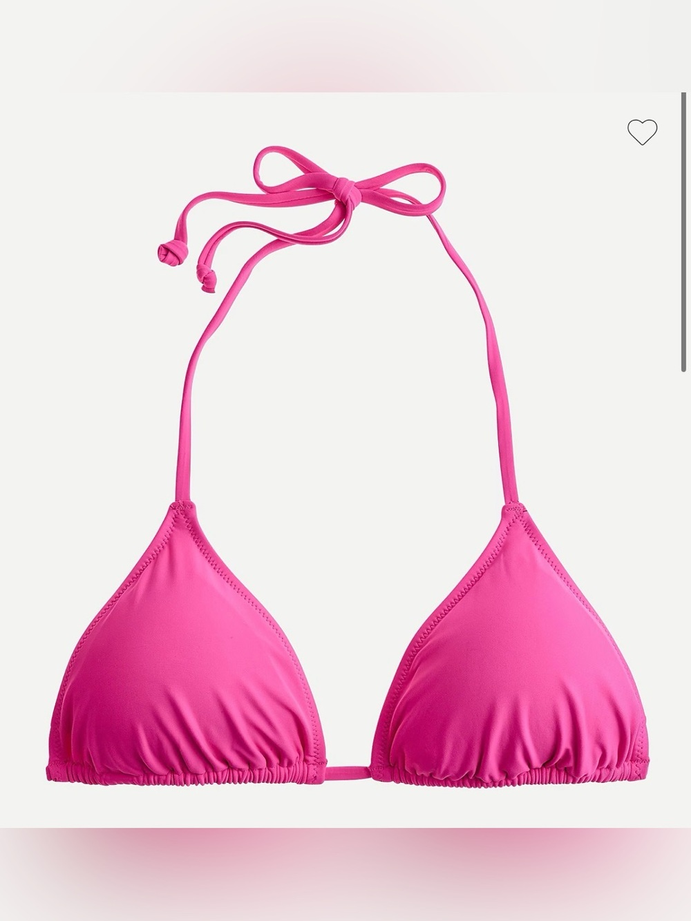 J. Crew Classic String Triangle Bikini Top